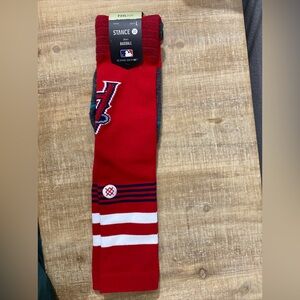 STANCE Diamond Pro Los Angeles Angels OTC Red MLB Socks Men’s Sz L